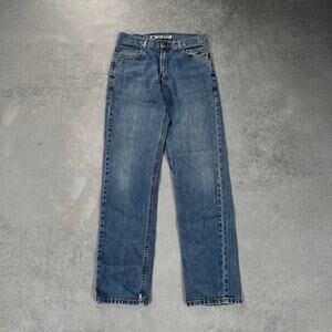 Harley Davidson Straight Leg Jeans Blue Vintage Denim - Size: 30x34